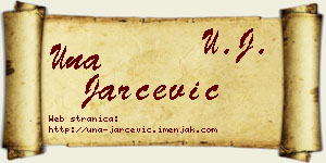 Una Jarčević vizit kartica